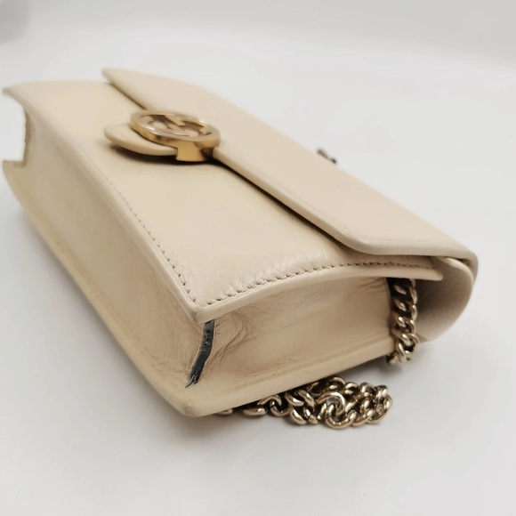 Authentic Gucci cream white interlocking GG woc on chain - Picture 7 of 11